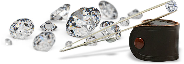 Diamonds of various sizes